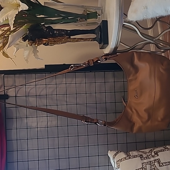 COACH leather East West Duffle Handbag